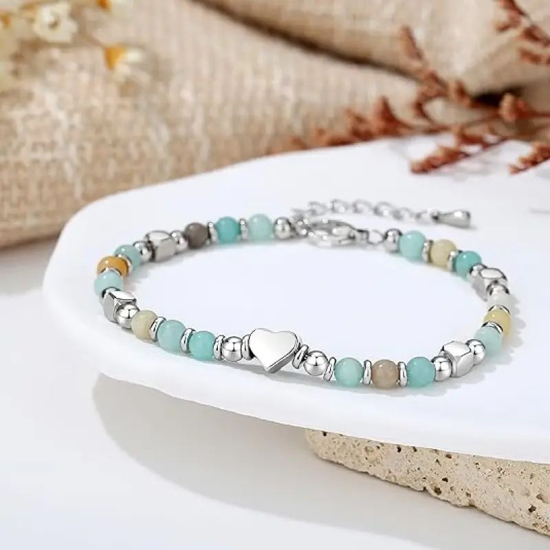 Bracelet Bohème En Perles De Coeur