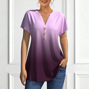 Blouse Décontractée À Dégradé