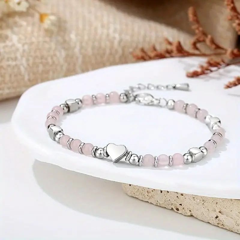 Bracelet Bohème En Perles De Coeur