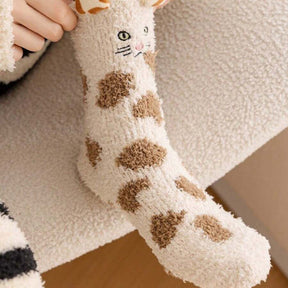 Chaussettes Chaudes De Dessin Animé