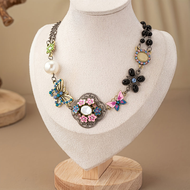 Collier Papillon Ethnique Vintage