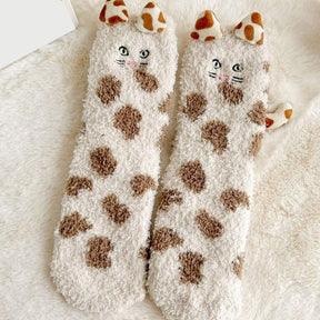 Chaussettes Chaudes De Dessin Animé