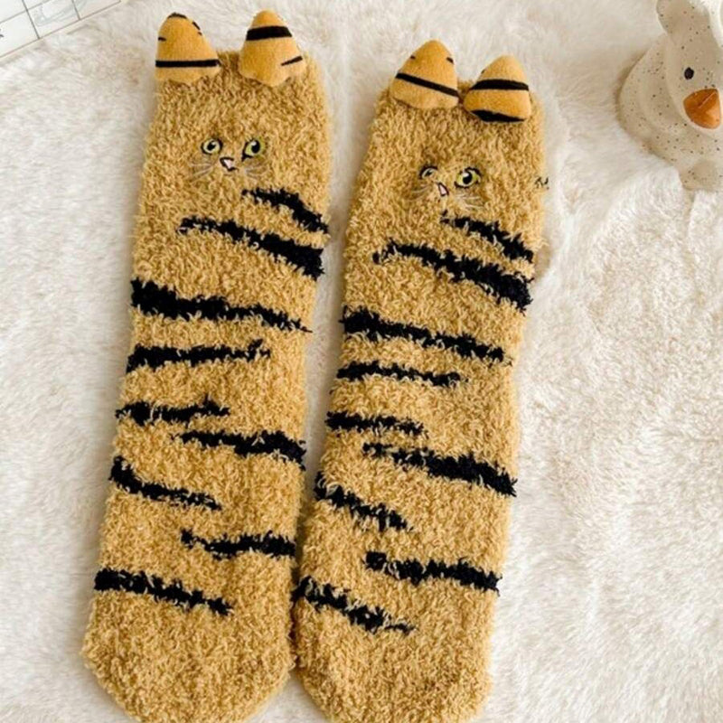 Chaussettes Chaudes De Dessin Animé