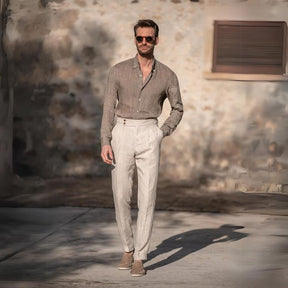 Pantalona de linho Gold Coast