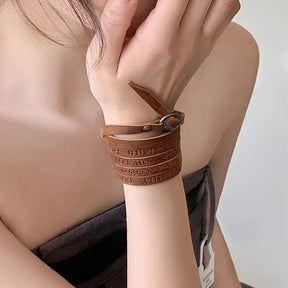 Bracelet En Cuir Vintage