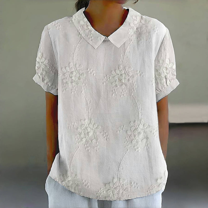 Blouse Vintage À Imprimé Floral