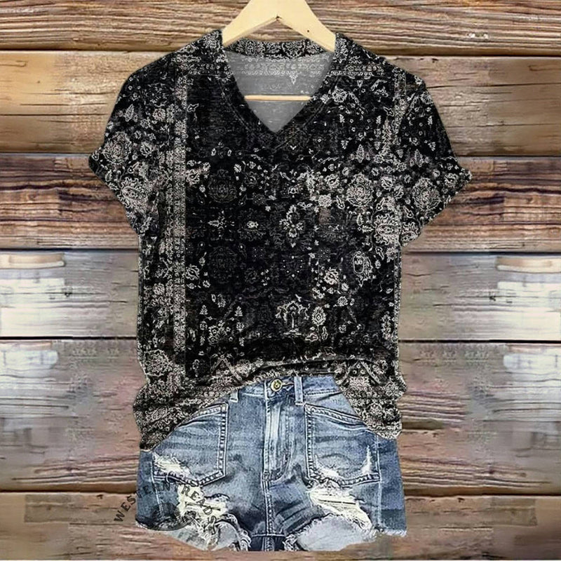 T-Shirt Vintage Décontracté