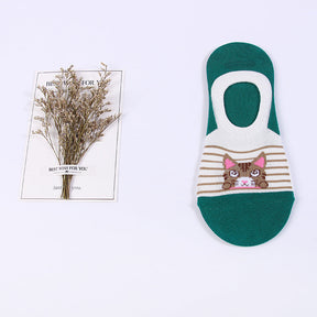 Chaussettes Décontractées À Motif Chat