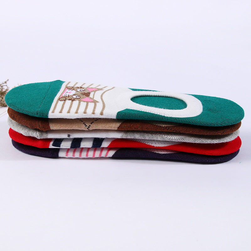 Chaussettes Décontractées À Motif Chat