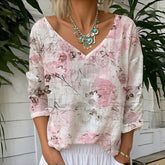 T-Shirt À Imprimé Floral Vintage