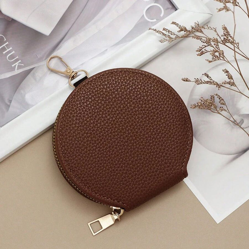 Porte-Monnaie Vintage De Couleur Unie
