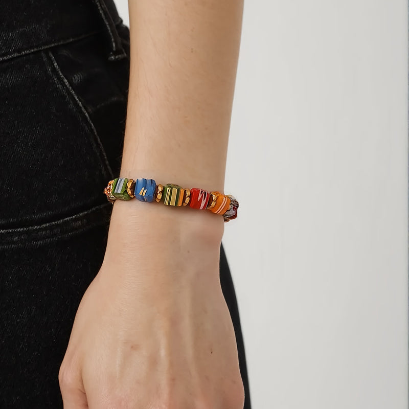 Bracelet De Perles Colorées Bohème