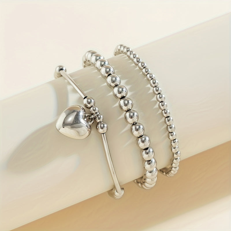 Bracelet Perlé Cœur