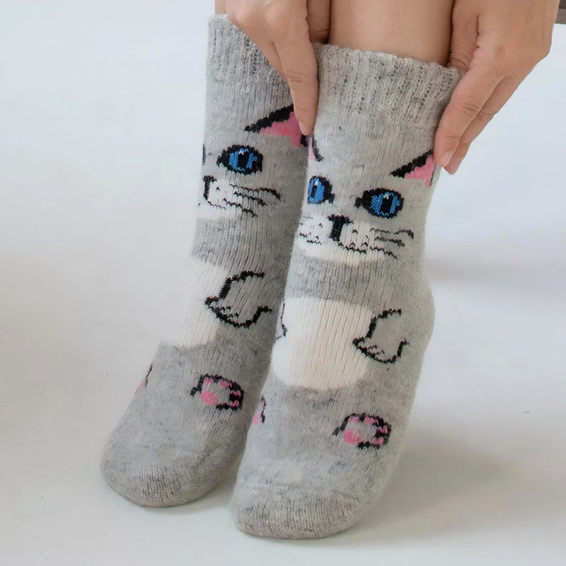 Chaussettes Chaudes De Dessin Animé