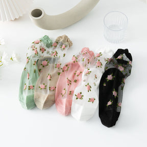 Chaussettes Fleuries Respirantes