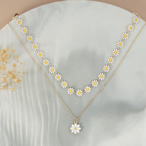Collier Pendentif Marguerite