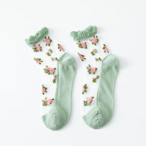 Chaussettes Fleuries Respirantes