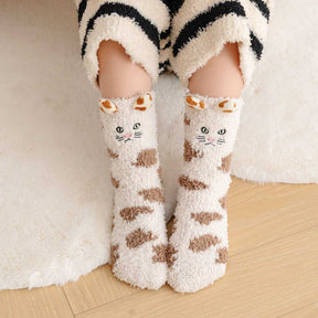 Chaussettes Chaudes De Dessin Animé