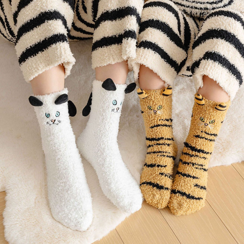 Chaussettes Chaudes De Dessin Animé