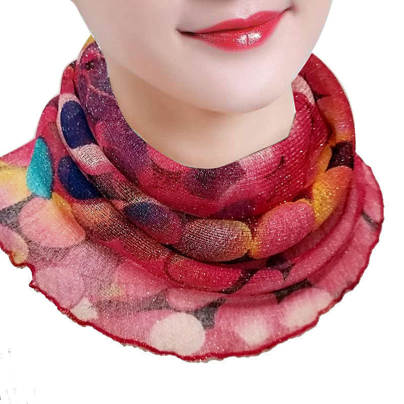 Écharpe À Pois Colorés