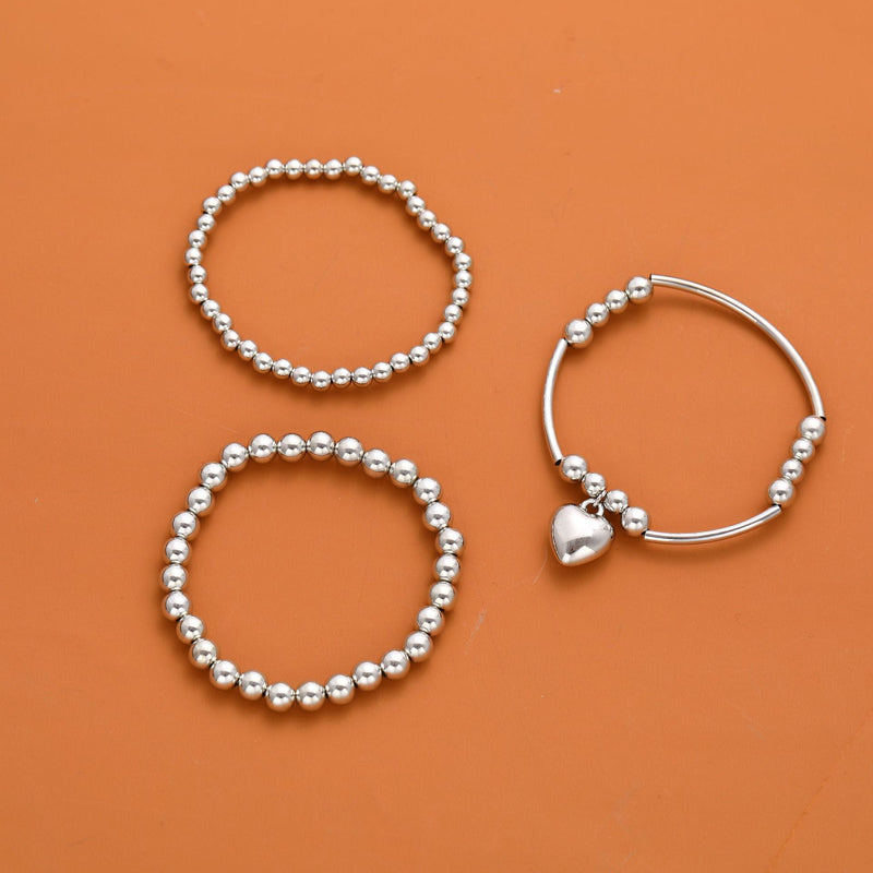 Bracelet Perlé Cœur
