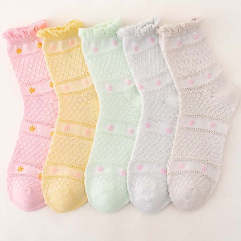 Chaussettes Fleuries Respirantes