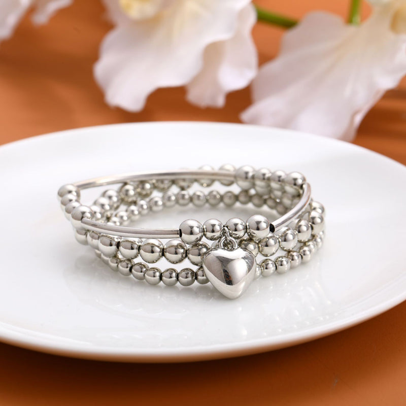 Bracelet Perlé Cœur