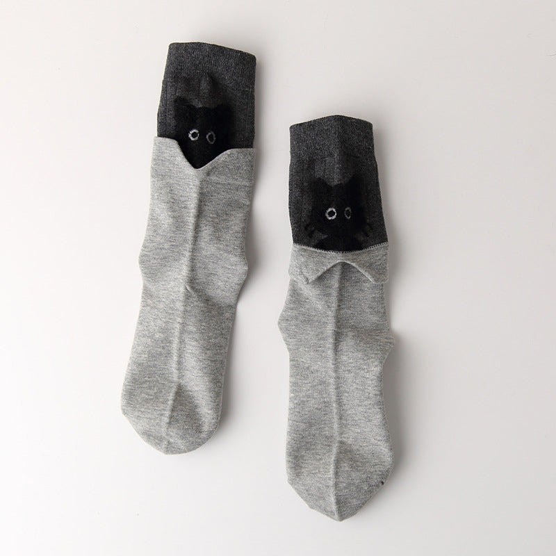 Chaussettes Créatives À Motif De Chat