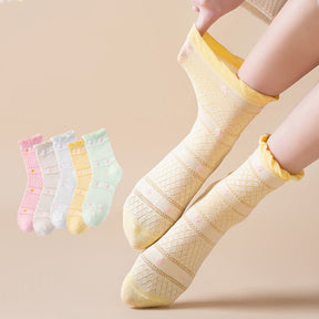 Chaussettes Fleuries Respirantes
