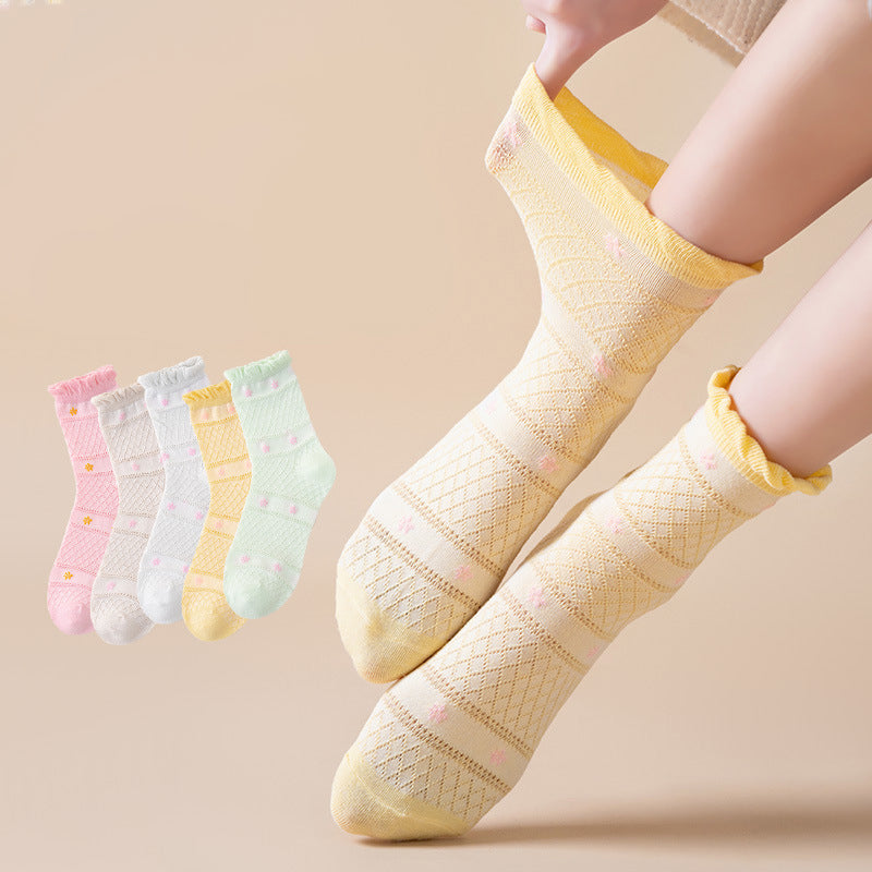 Chaussettes Fleuries Respirantes
