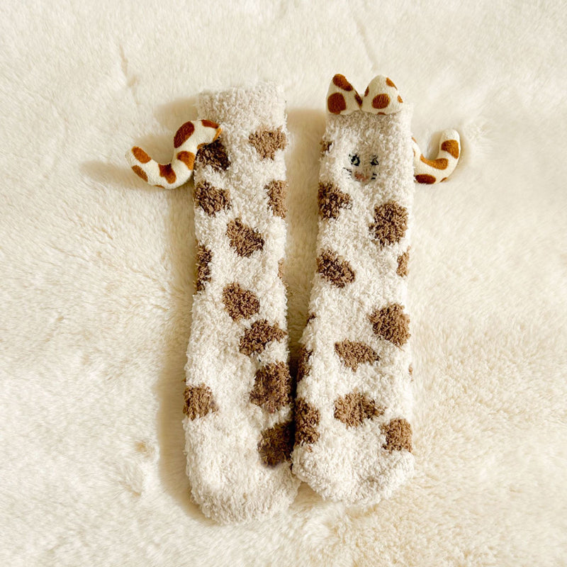Chaussettes Chaudes De Dessin Animé