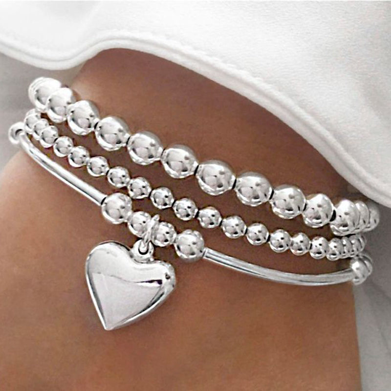 Bracelet Perlé Cœur