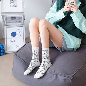 Chaussettes Décontractées À Motif De Chat