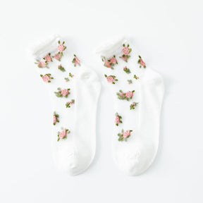 Chaussettes Fleuries Respirantes