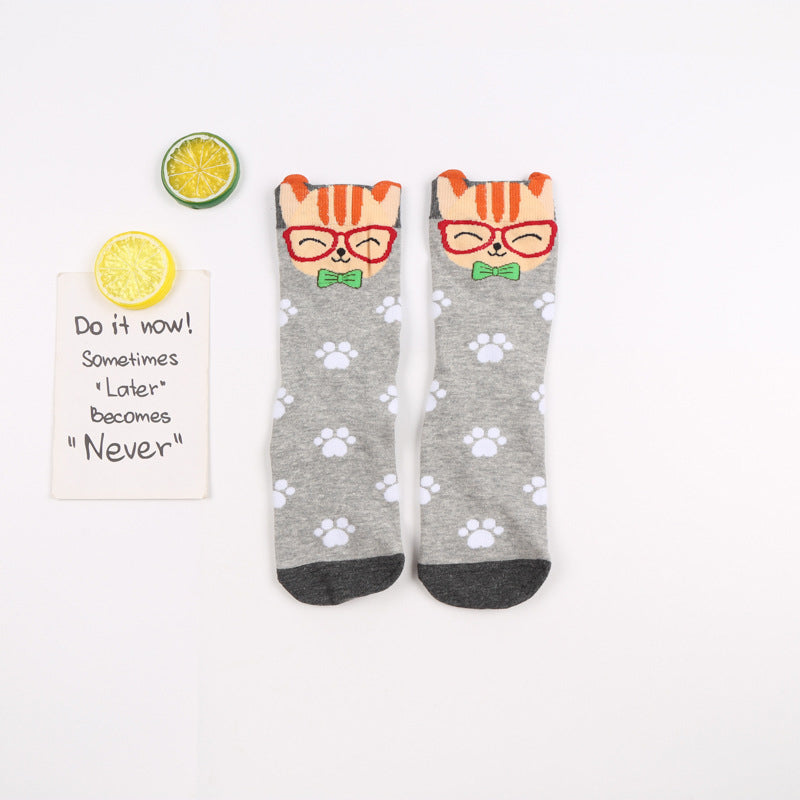 Chaussettes À Motifs De Chat Créatifs