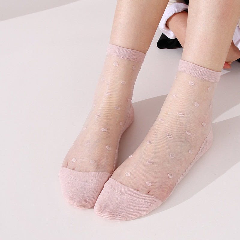 Chaussettes Respirantes À Pois