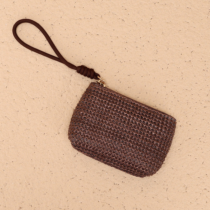 Porte-Monnaie Vintage En Paille