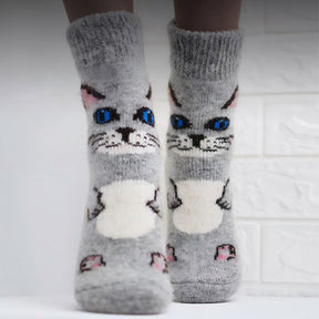 Chaussettes Chaudes De Dessin Animé