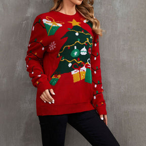 Pull En Tricot De Noël Décontracté
