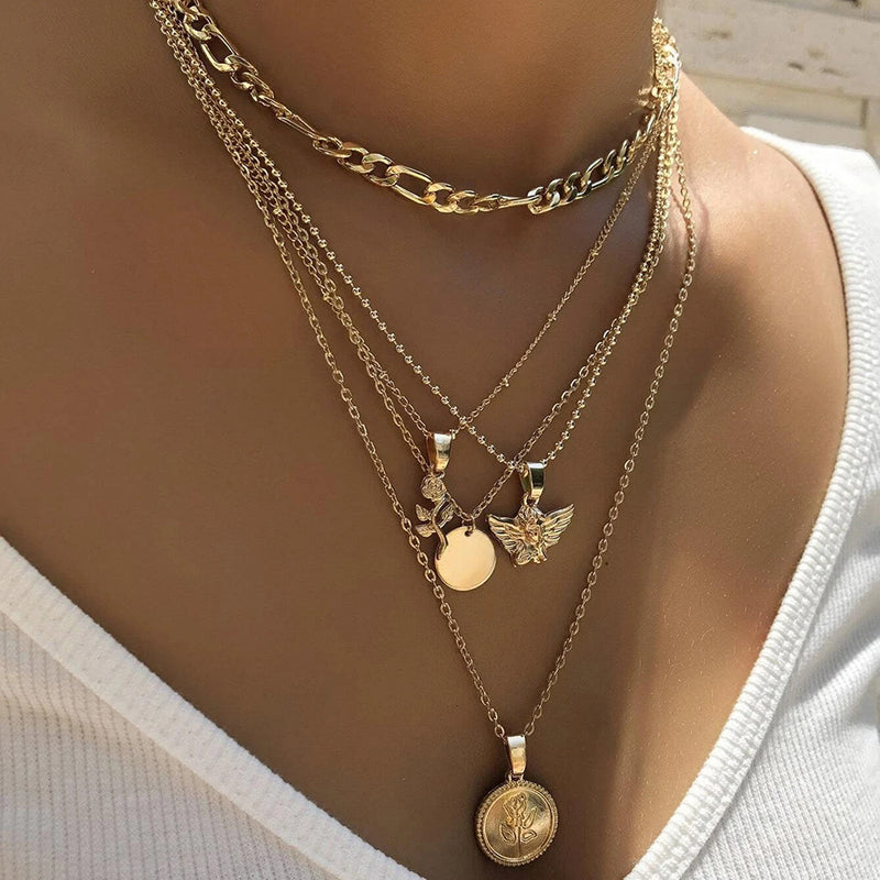 Collier Pendentif Bohème Vintage