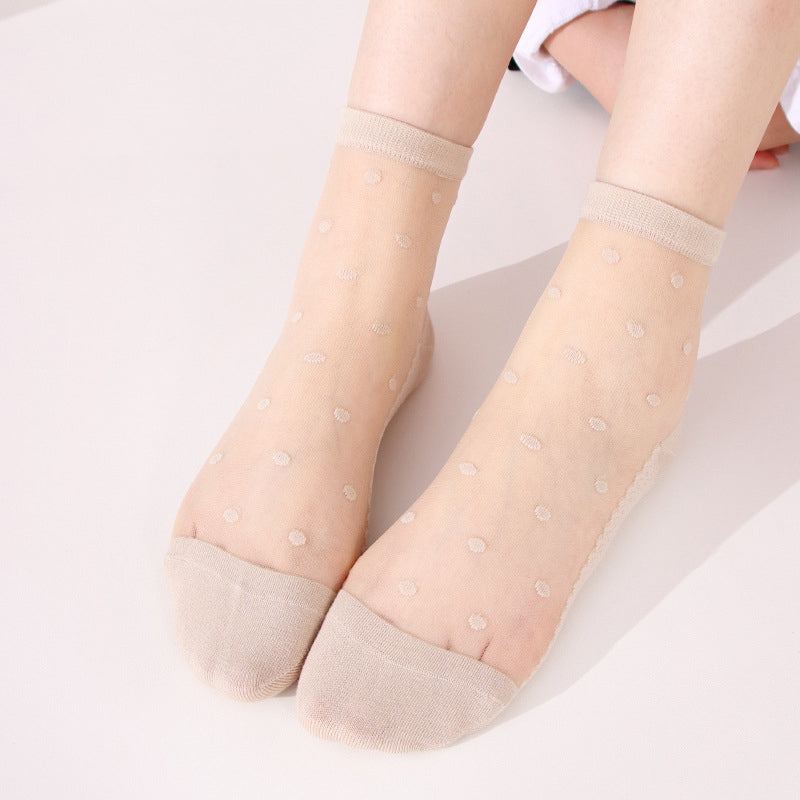 Chaussettes Respirantes À Pois