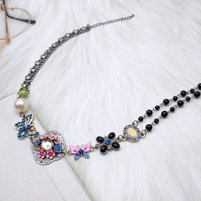 Collier Papillon Ethnique Vintage