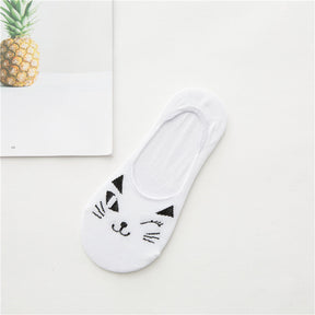 Chaussettes Décontractées À Motif Chat