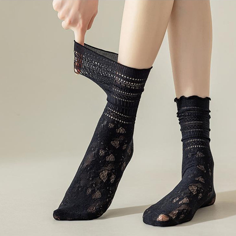 Chaussettes Respirantes En Dentelle