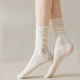Chaussettes Respirantes En Dentelle