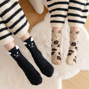 Chaussettes Chaudes De Dessin Animé