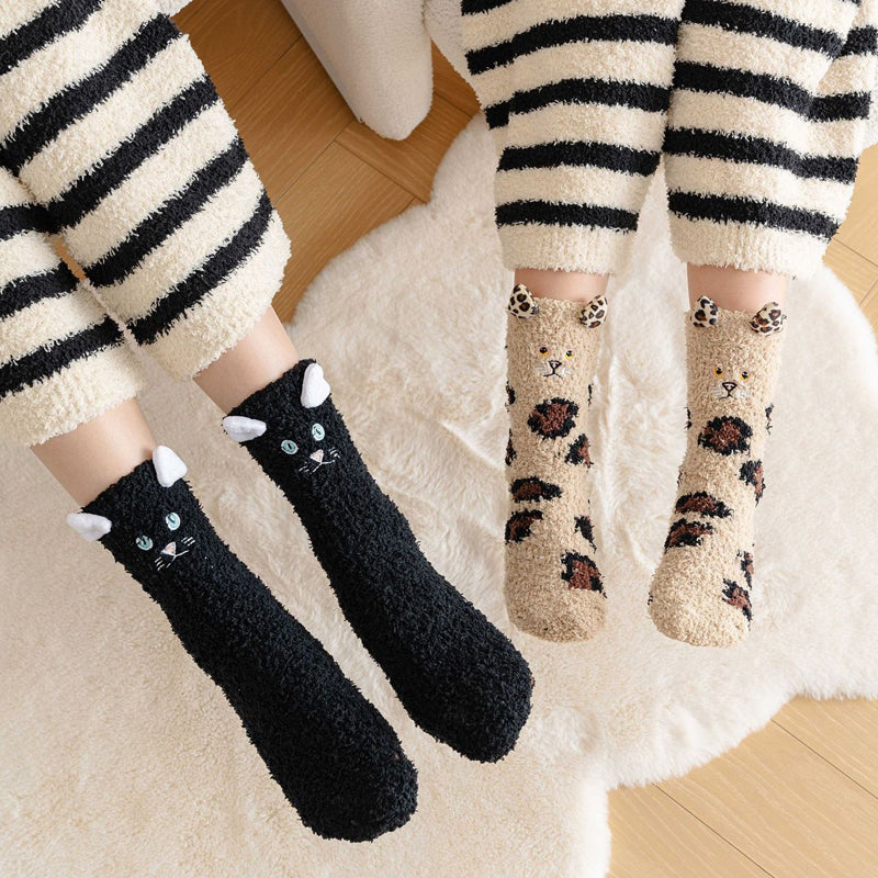 Chaussettes Chaudes De Dessin Animé
