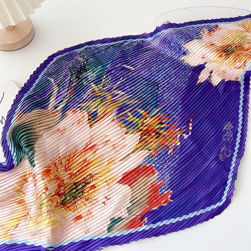 Écharpe À Imprimé Floral Vintage