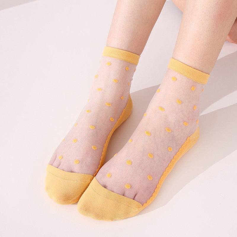 Chaussettes Respirantes À Pois