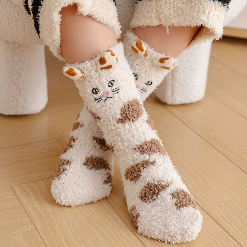 Chaussettes Chaudes De Dessin Animé